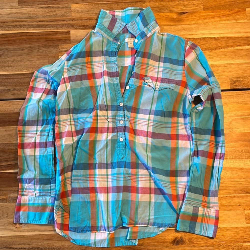 J. Crew Gingham women’s Button Down Shirt